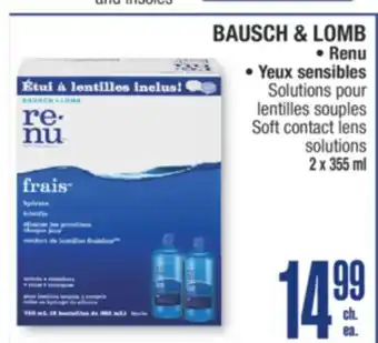 Jean Coutu BAUSCH & LOMB Soft contact lens solutions offer
