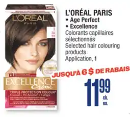 Jean Coutu L'ORÉAL PARIS Age Perfect, Excellence Selected hair colouring products offer