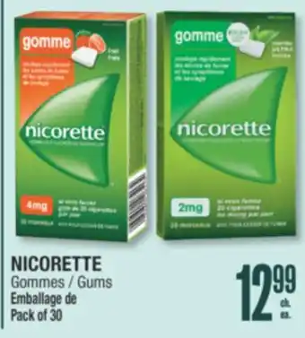 Jean Coutu NICORETTE Gums offer