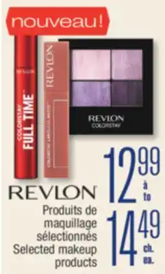 Jean Coutu REVLON Selected makeup products offer