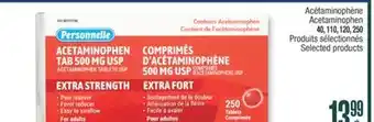 Jean Coutu PERSONNELLE Acetaminophen Selected products offer