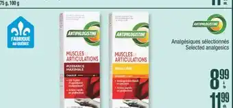 Jean Coutu ANTIPHLOGISTINE Selected topical analgesic gels offer