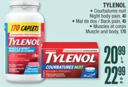 Jean Coutu TYLENOL Night body pain offer