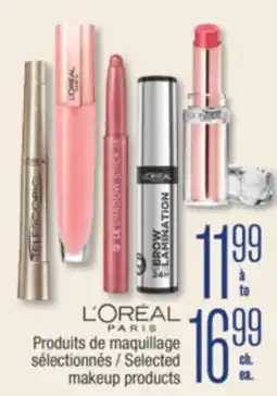 Jean Coutu L'ORÉAL PARIS Selected makeup products offer