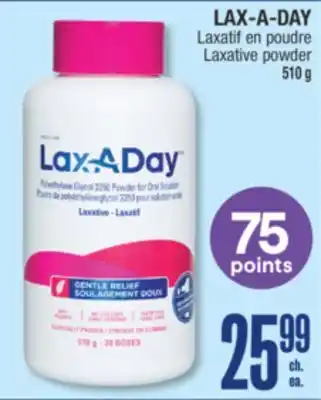 Jean Coutu LAX-A-DAY Laxative powder offer