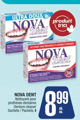 Jean Coutu NOVA DENT Denture cleaner offer