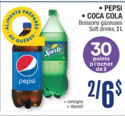 Jean Coutu PEPSI, COCA COLA Soft drinks offer
