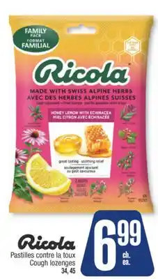 Jean Coutu RICOLA Cough lozenges offer