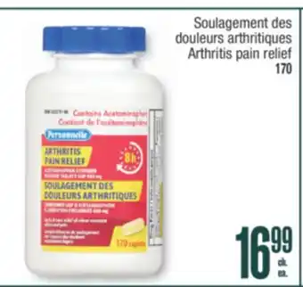 Jean Coutu PERSONNELLE Arthritis pain relief offer