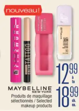 Jean Coutu MAYBELLINE NEW YOUR Selected makeup products offer