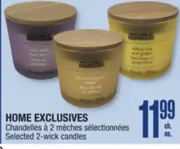 Jean Coutu HOME EXCLUSIVES Selected 2-wick candles offer
