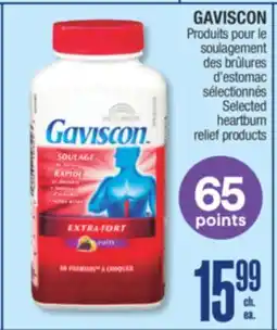 Jean Coutu GAVISCON Selected heartburn relief products offer