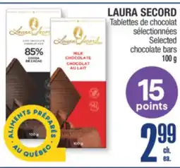 Jean Coutu LAURA SECORD Selected chocolate bars offer