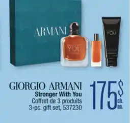 Jean Coutu GIORGIO ARMANI Stronger With You 3-pc. gift set offer