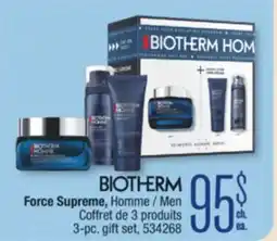 Jean Coutu BIOTHERM Force Supreme, Men 3-pc. gift set offer