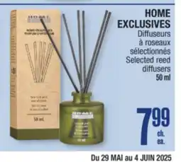 Jean Coutu HOME EXCLUSIVES Selected reed diffusers offer