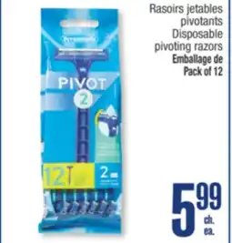 Jean Coutu PIVOT Disposable pivoting razors offer