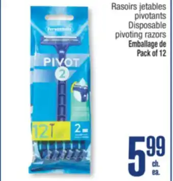 Jean Coutu PIVOT Disposable pivoting razors offer