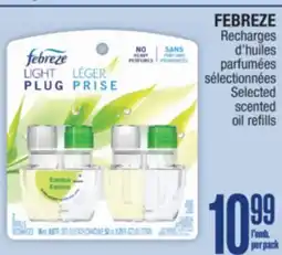 Jean Coutu FEBREZE Selected scented oil refills offer