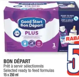 Jean Coutu BON DÉPART Selected ready to feed formulas offer