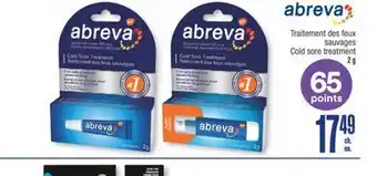 Jean Coutu ABREVA Cold sore treatment offer