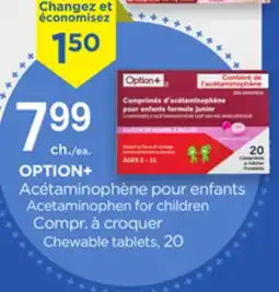 Proxim OPTION+ Acetaminophen for children offer