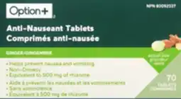 Proxim Option+ Anti-nauseant ginger offer