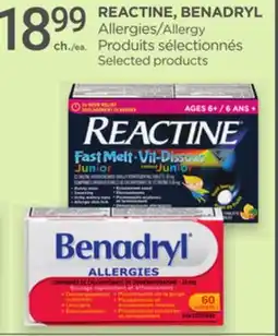 Proxim REACTINE, BENADRYL offer