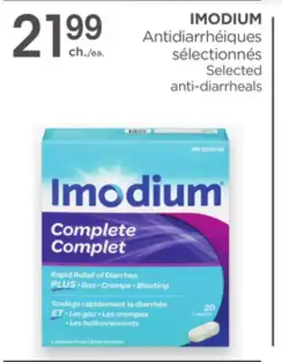 Proxim IMODIUM Selected anti-diarrheals offer