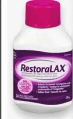 Proxim RESTORALAX Selected laxatives offer