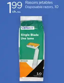 Proxim Option+ Disposable razors offer