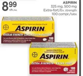 Proxim ASPIRIN 325 mg, 500 mg Ex. strength 100 tabs offer