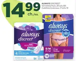 Proxim ALWAYS DISCREET Pads, Underwear offer
