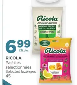 Proxim RICOLA Selected lozenges offer