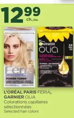 Proxim L'ORÉAL PARIS FÉRIA, GARNIER OLIA Selected hair colors offer
