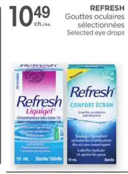 Proxim REFRESH Selected eye drops offer
