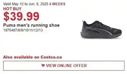 Costco Puma men's running shoe offer