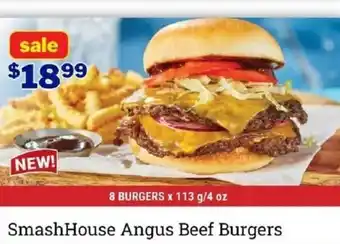 M&M Meat Shops Smashhouse angus beef burgers offer