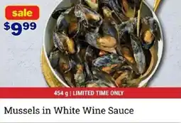 M&M Meat Shops Mussels in white wine sauce offer