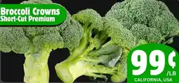The Old Farm Market Broccoli crowns short-cut premium offer