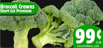 The Old Farm Market Broccoli crowns short-cut premium offer