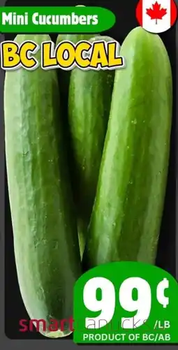 The Old Farm Market Mini cucumbers offer