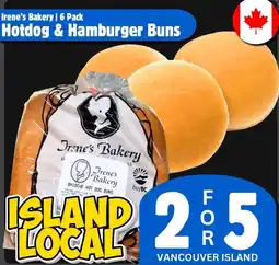 The Old Farm Market Irene's bakery hotdog & hamburger buns offer