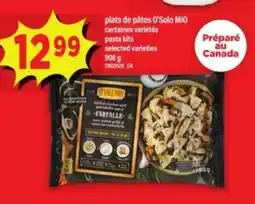 Maxi plats de pâtes O'Solo MiO offer