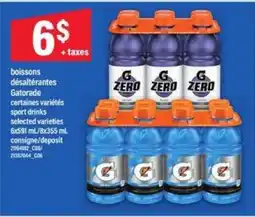 Maxi Gatorade Zero offer