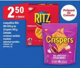 Maxi Craquelins Ritz ou Crispers Christie offer