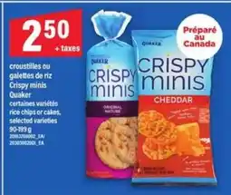 Maxi CRISPY MINIS QUAKER offer