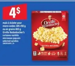 Maxi Orville Redenbacher's Popcorn offer
