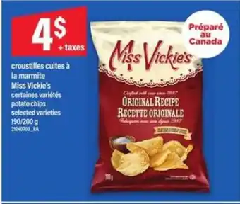 Maxi Miss Vickie's Original Recipe Potato Chips offer