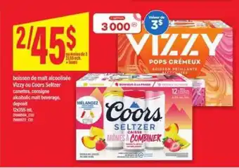 Maxi Vizzy ou Coors Seltzer offer